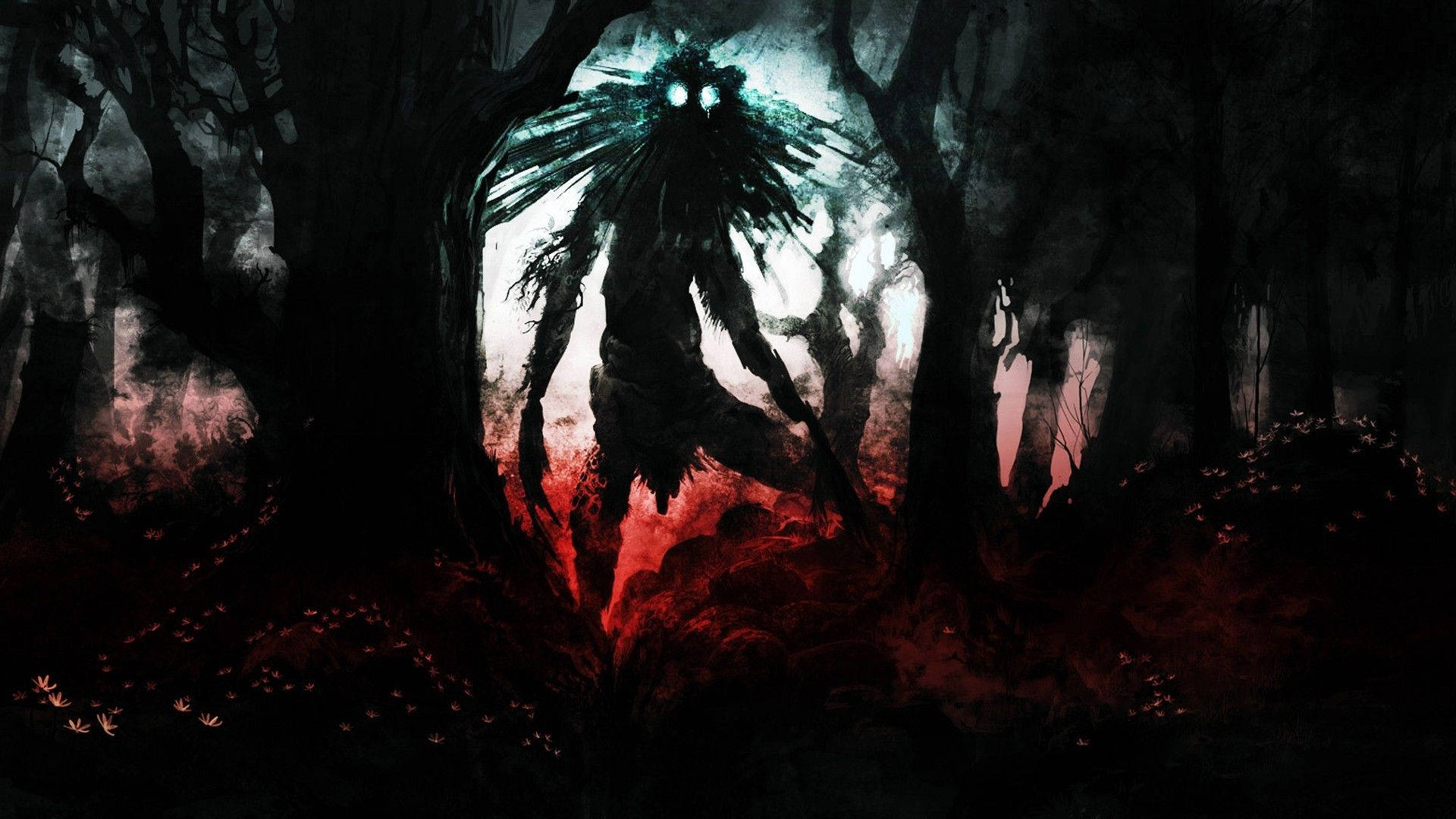 Enter a dark world of the Old Blood with Bloodborne's Celestial Emissary Wallpaper