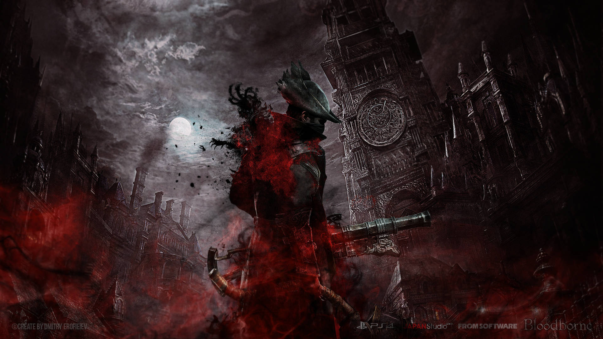 Elevate Your Hunting Game with Bloodborne Wallpaper