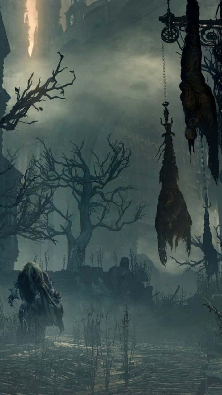 Bloodborne Gothic Landscape Wallpaper Wallpaper