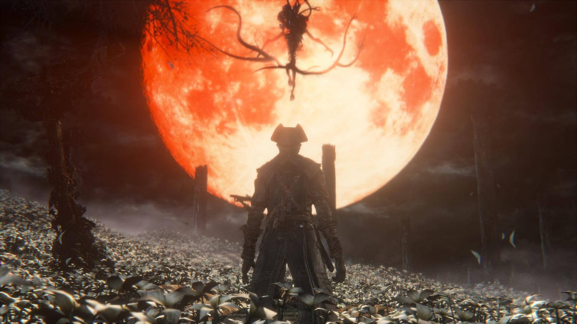 Confront your fears on your quest to defeat the Moon Presence in Bloodborne Wallpaper