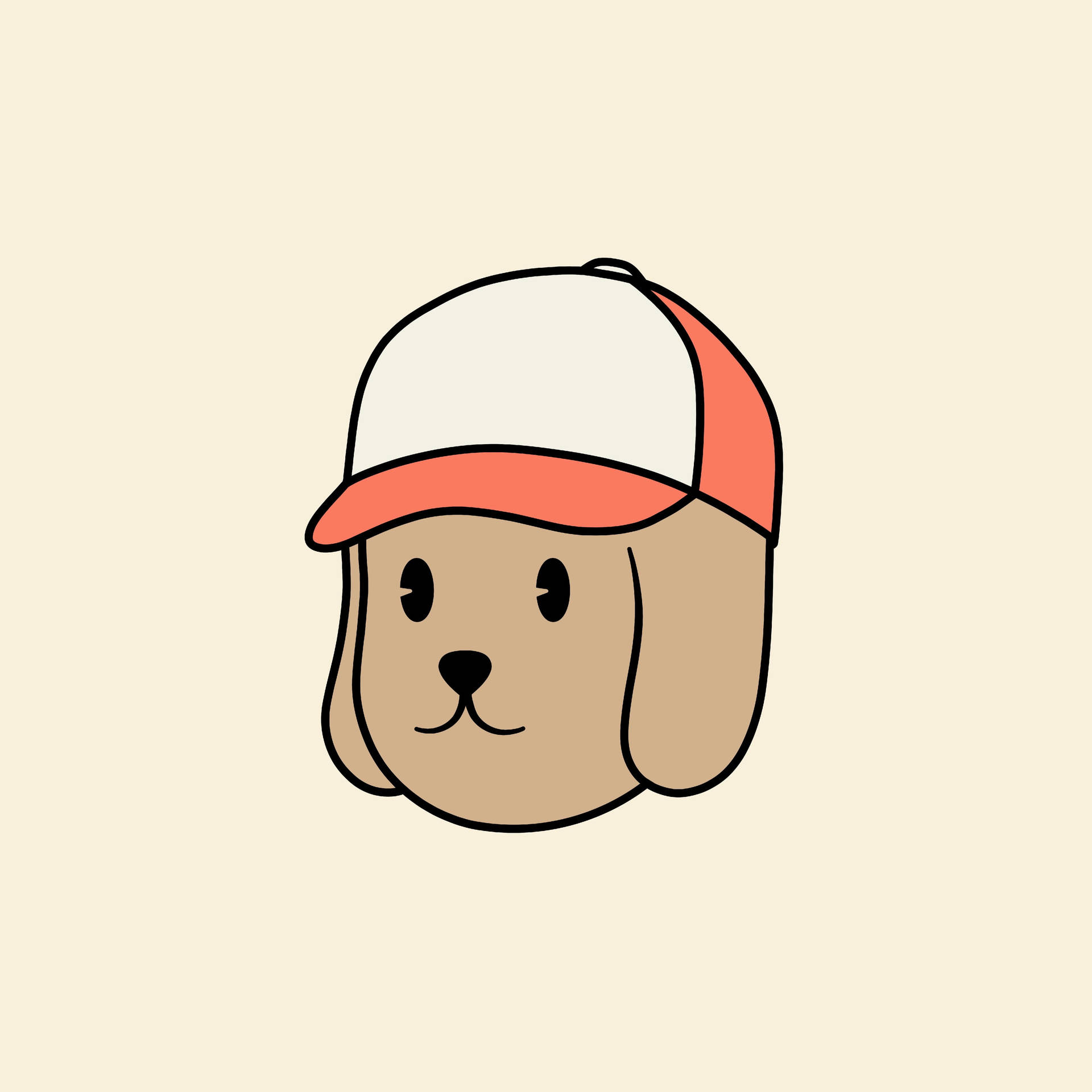 Bloodhound Cartoon Dog Head Background