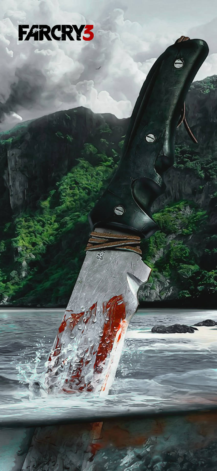 Blodig kniv Far Cry iPhone tilfælde Wallpaper