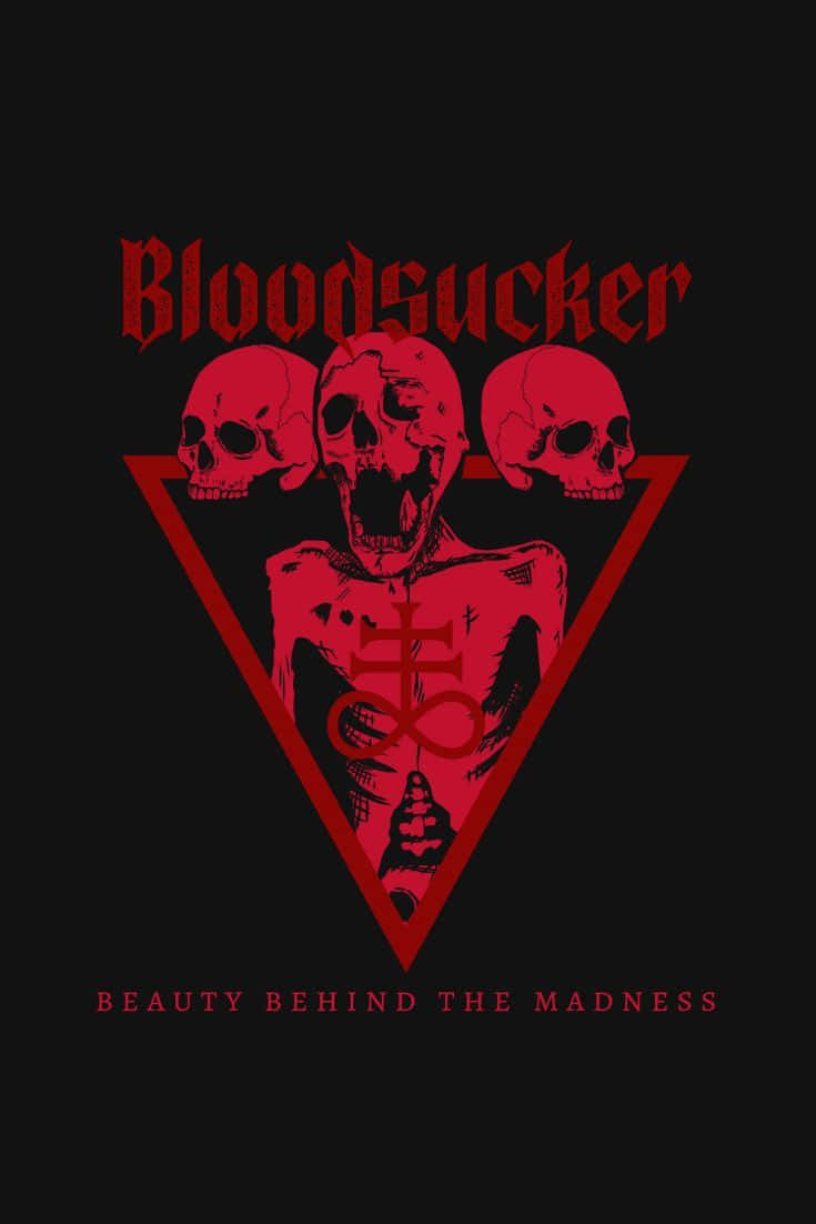 Bloodsucker Gothic Skull Art Wallpaper