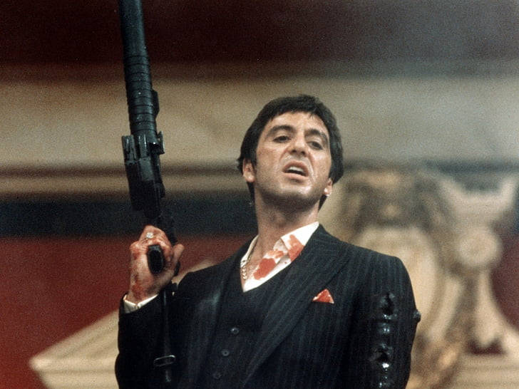 Bloody Al Pacino Scarface Wallpaper