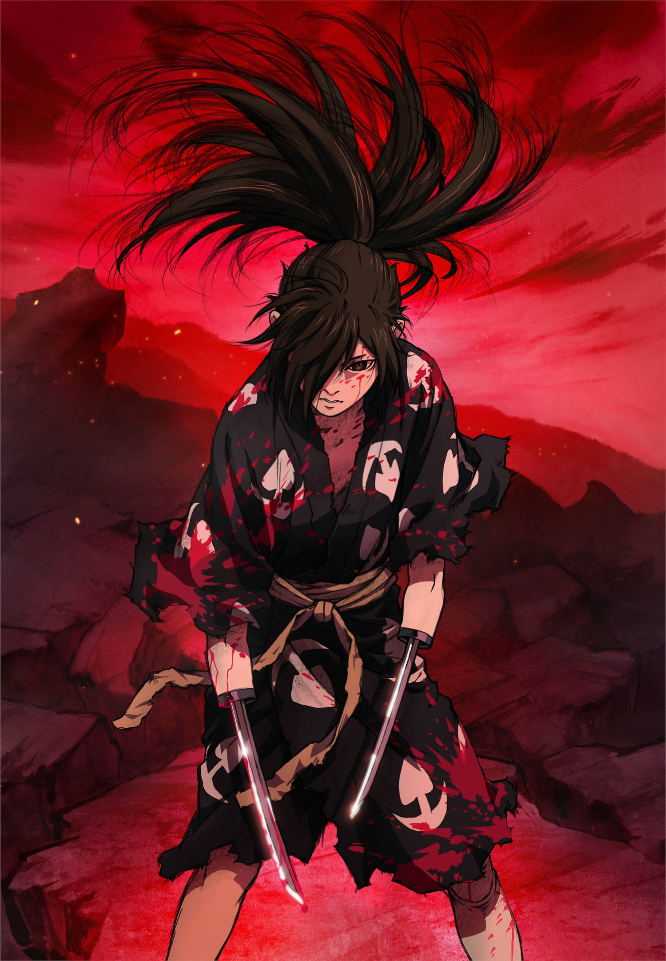 Bloody Hyakkimaru Of Dororo Background