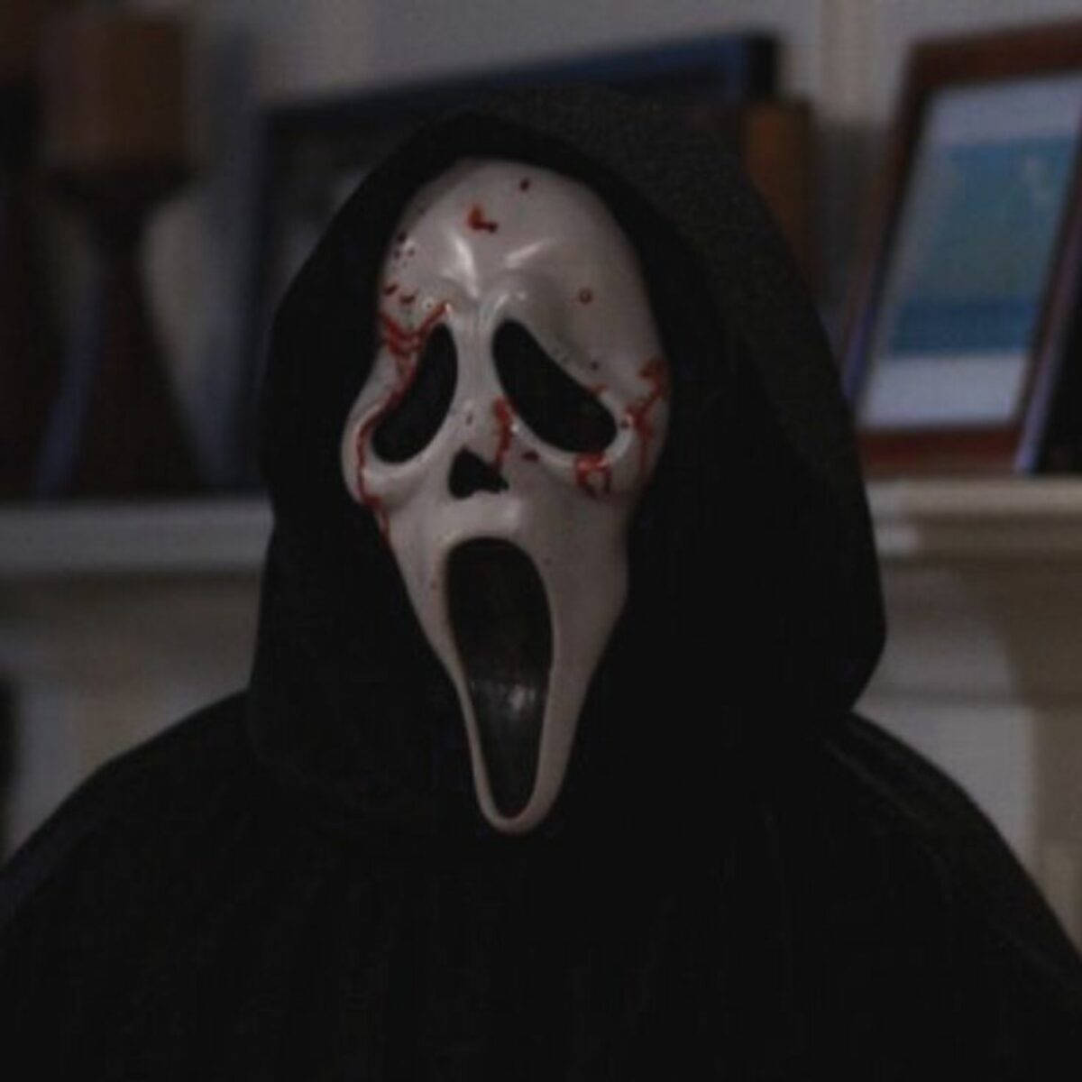 Ghostface Mask - A Classic Symbol of Horror Wallpaper