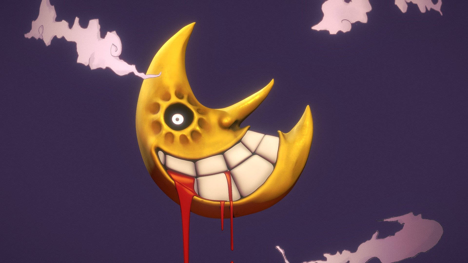 Bloody Mouth Soul Eater Moon Wallpaper
