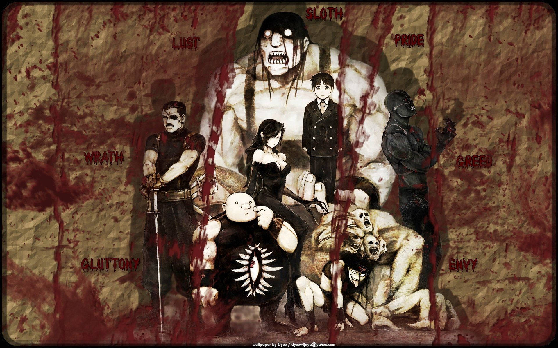 Bloody Sketch 
Fullmetal Alchemist Brotherhood Wallpaper