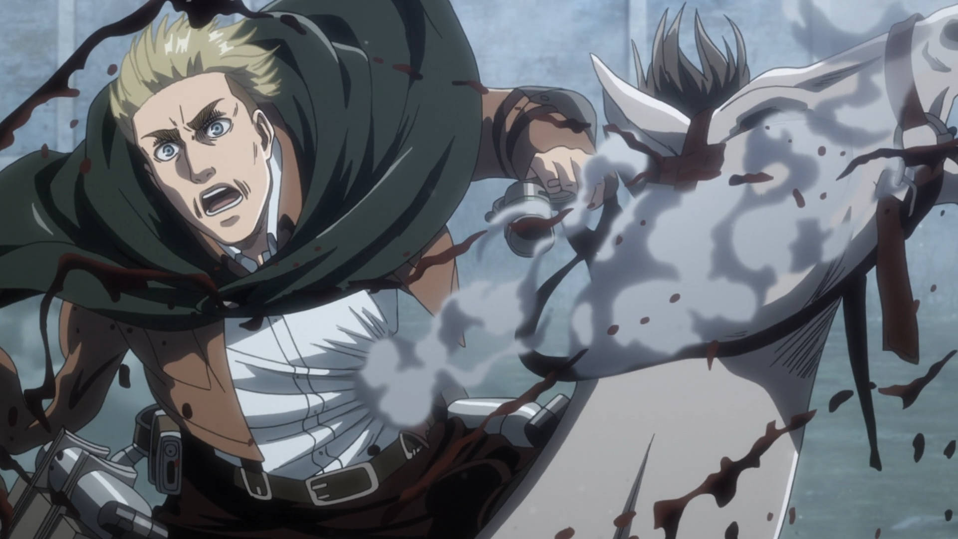Bloody Soldier Erwin Smith Wallpaper