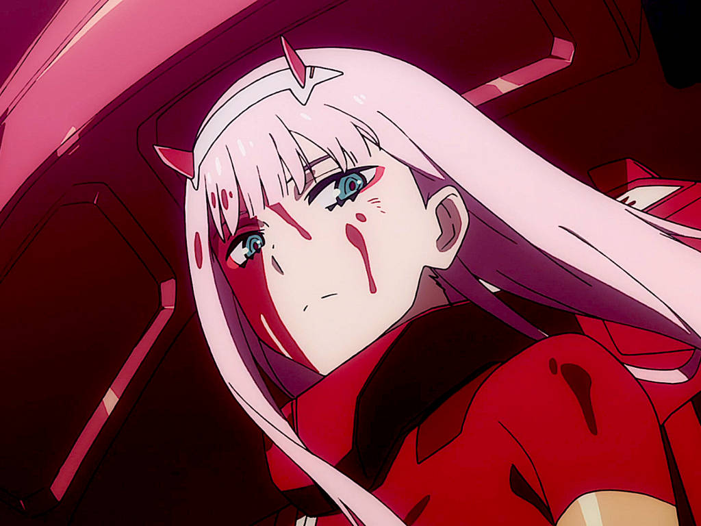 Zero Two from the anime Darling in the Franxx Wallpaper