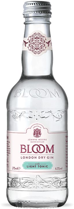 Bloom London Dry Gin Bottle PNG