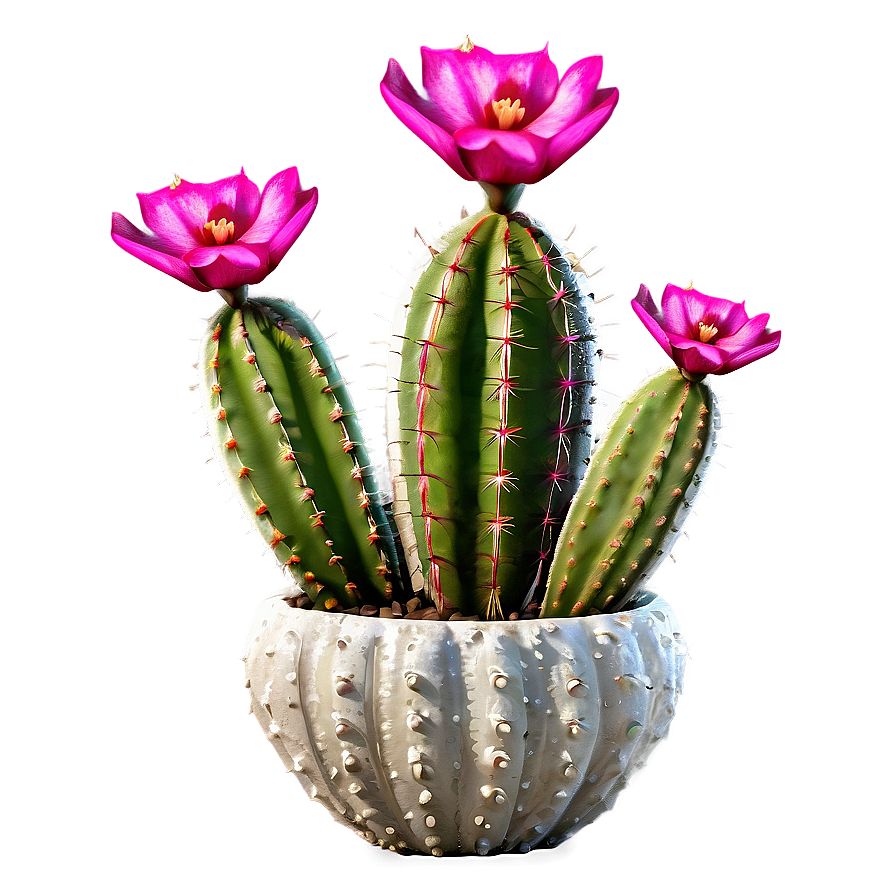 Blooming Cactus Png 04292024 PNG