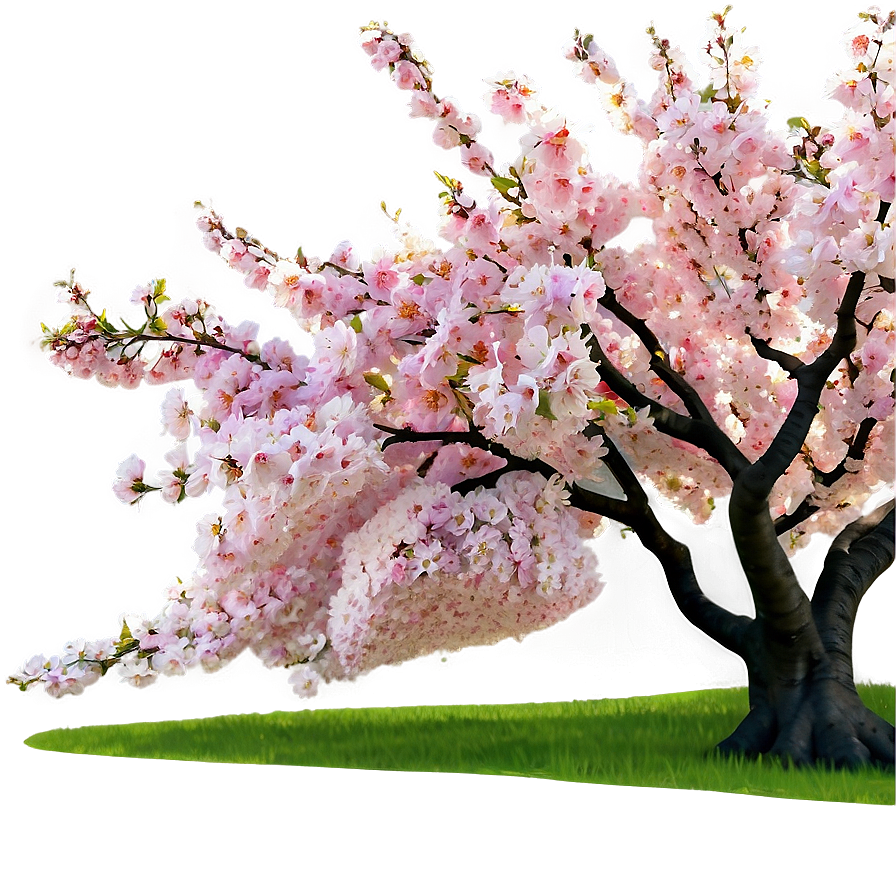 Blooming Cherry Trees Forest Png 06262024 PNG