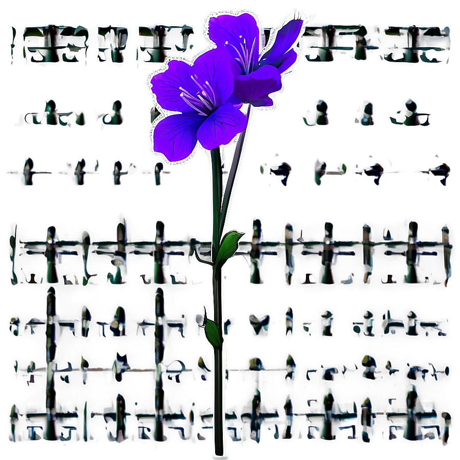 Blooming Flower Stem Png 41 PNG