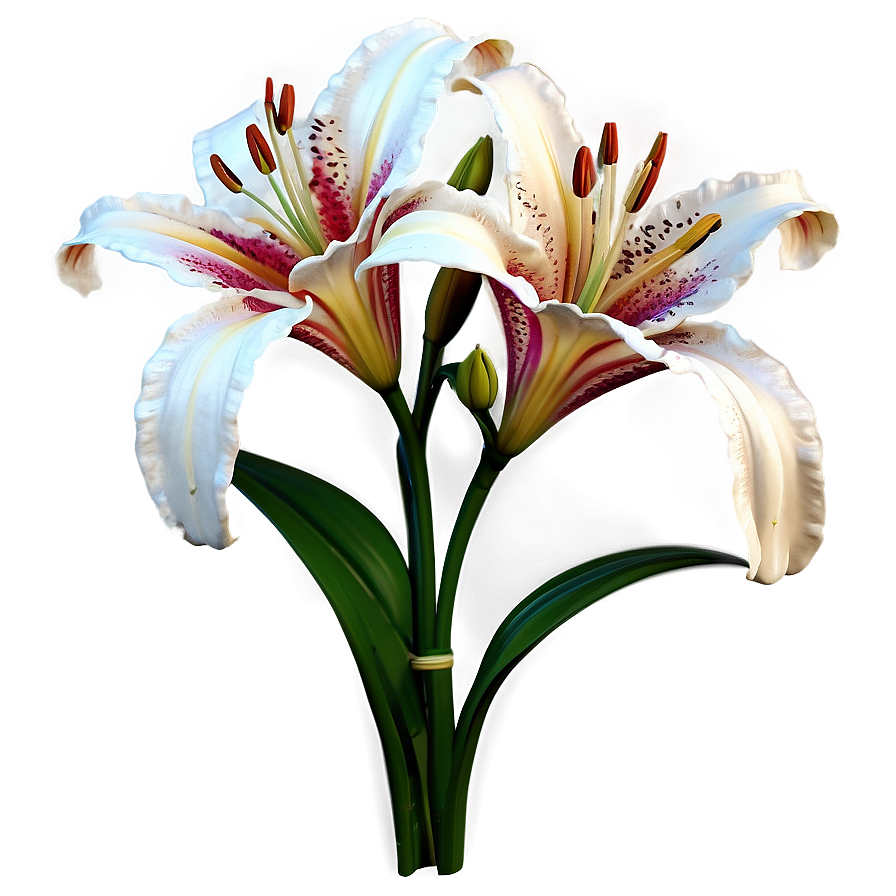 Blooming Lily Flower Png 06272024 PNG