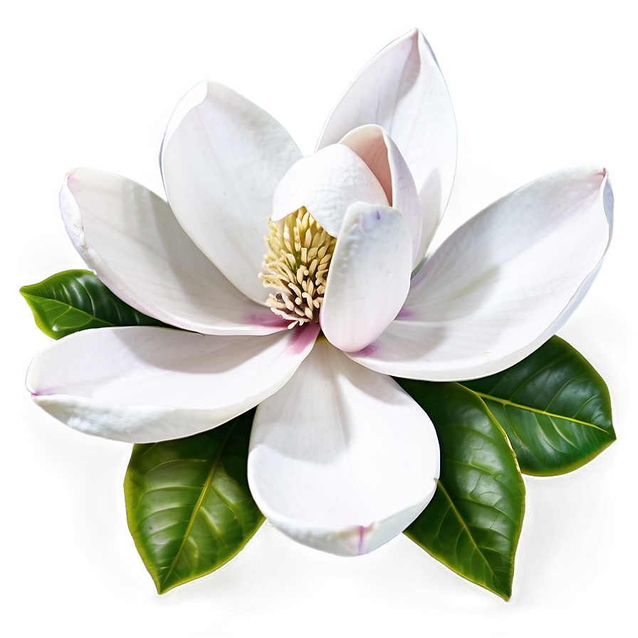 Blooming Magnolia Flower Scene Png Fkl PNG