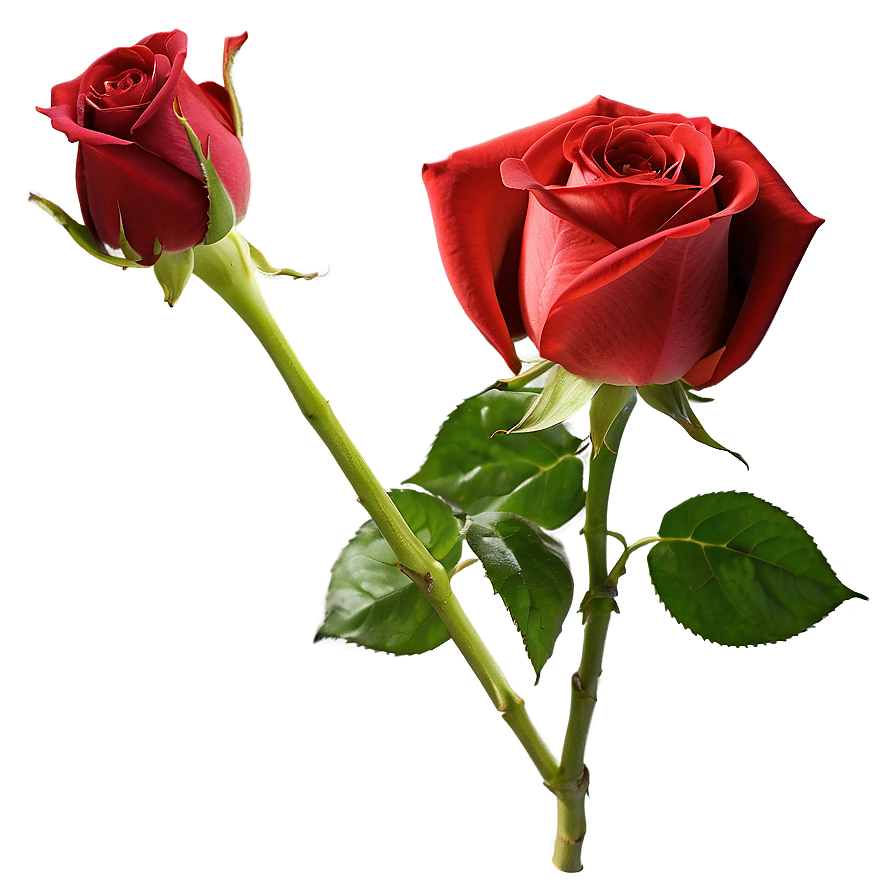 Blooming Red Rose Png Koa PNG