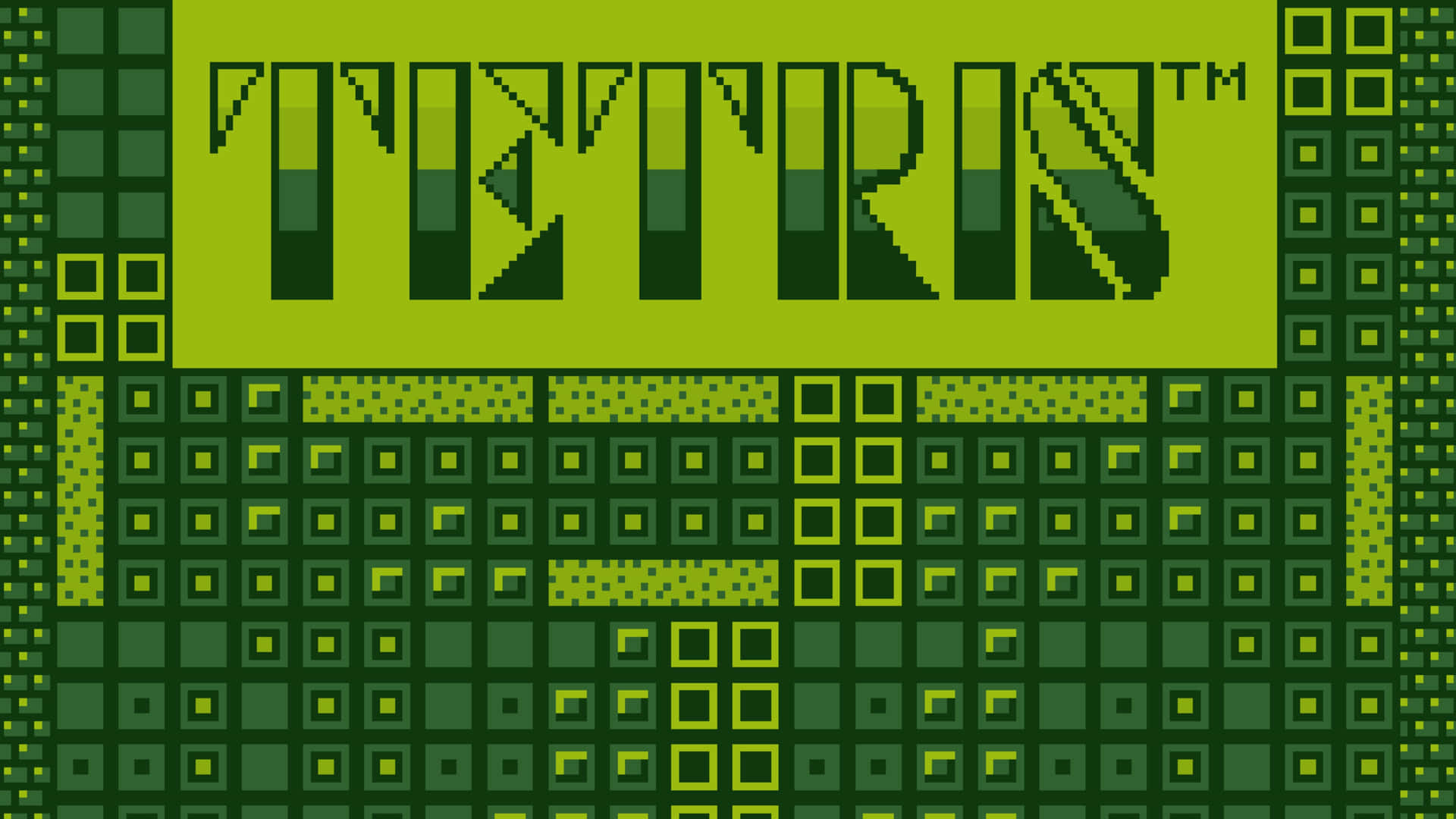 Bloquesde Tetris Vibrantes Dispuestos En Un Patrón Clásico.