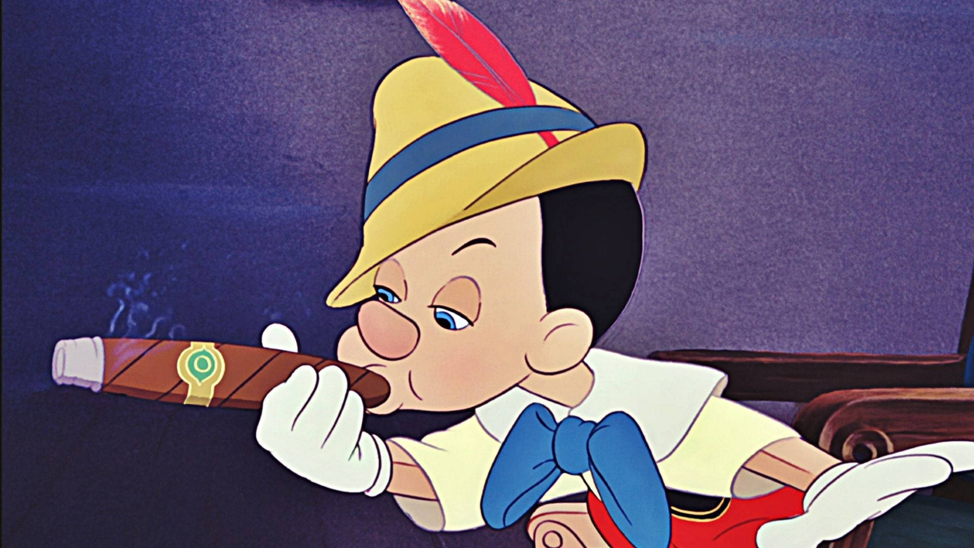 Blowing Pinocchio Wallpaper