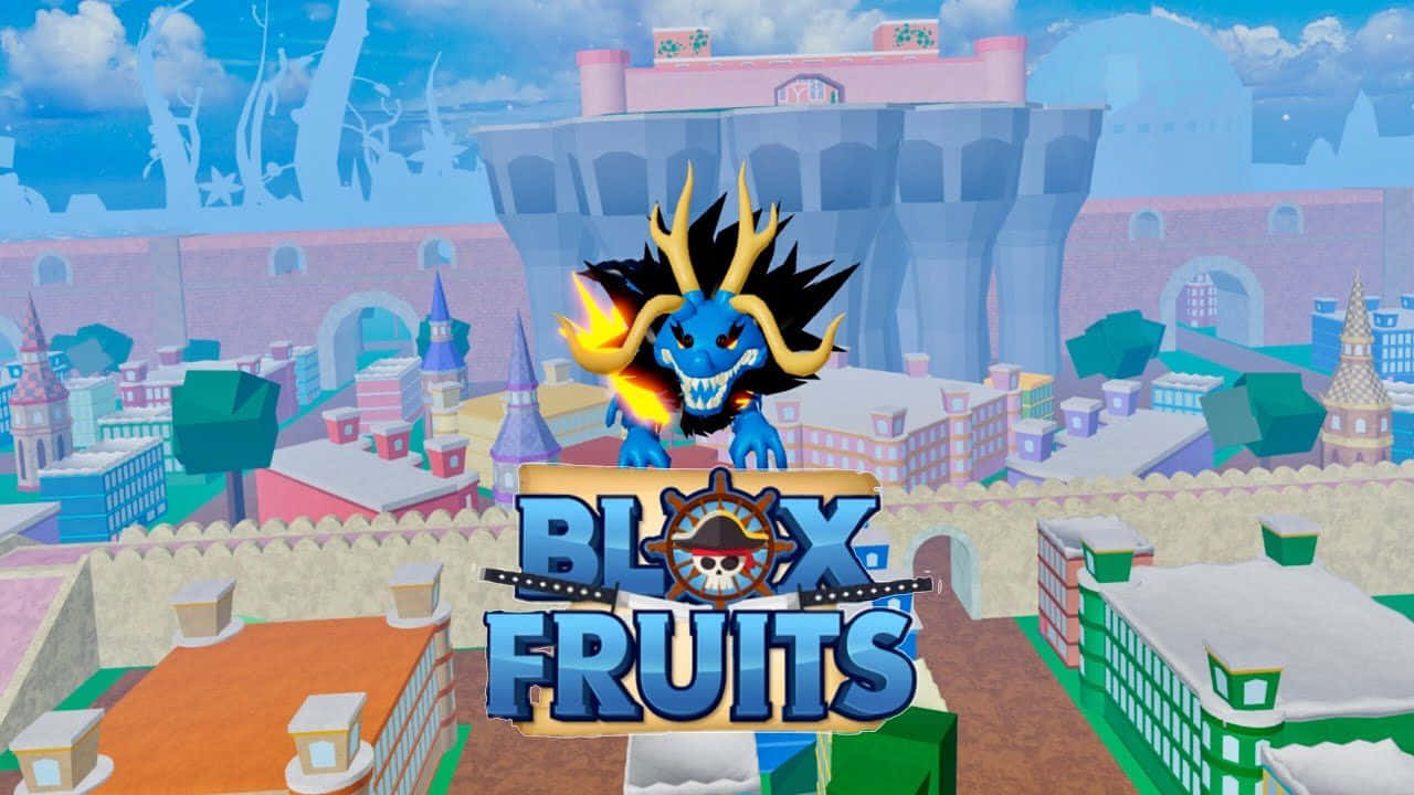 Blox Fruits Gameplay Scene Wallpaper