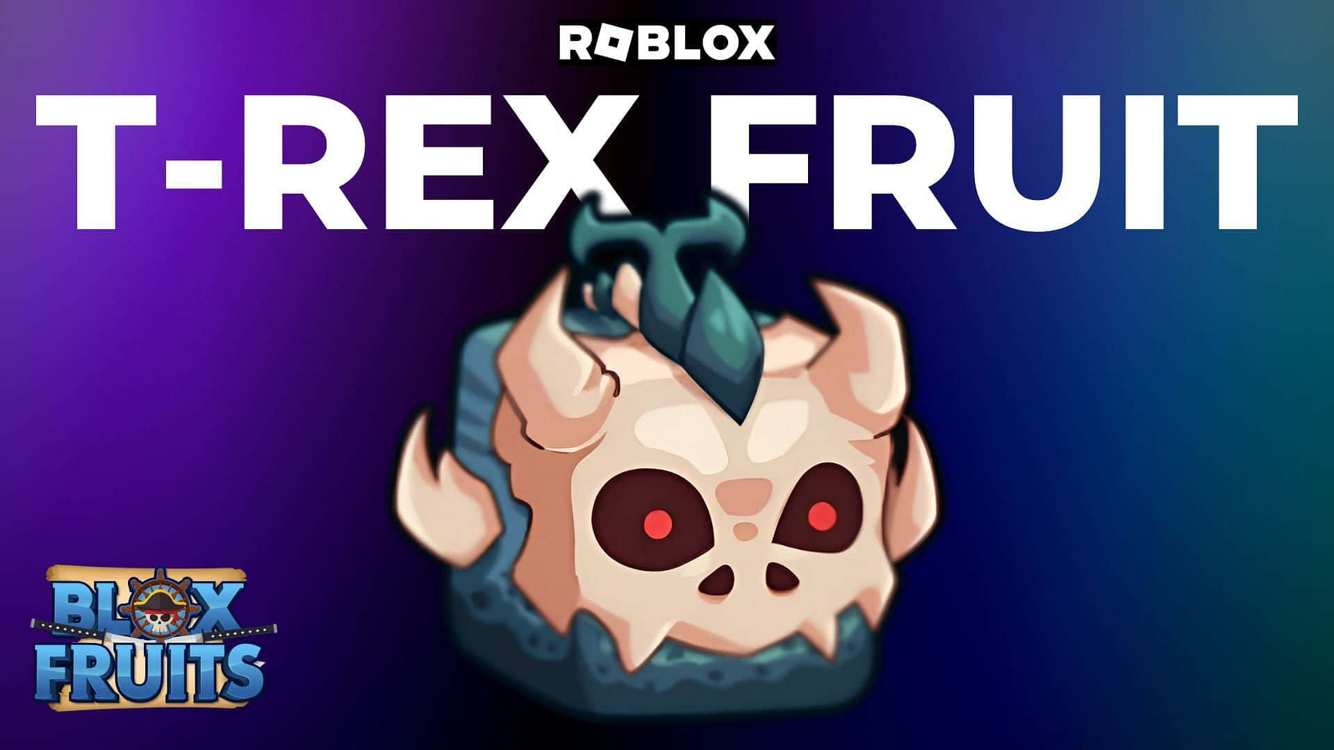 Blox Fruits T Rex Fruit Promotional Art Wallpaper