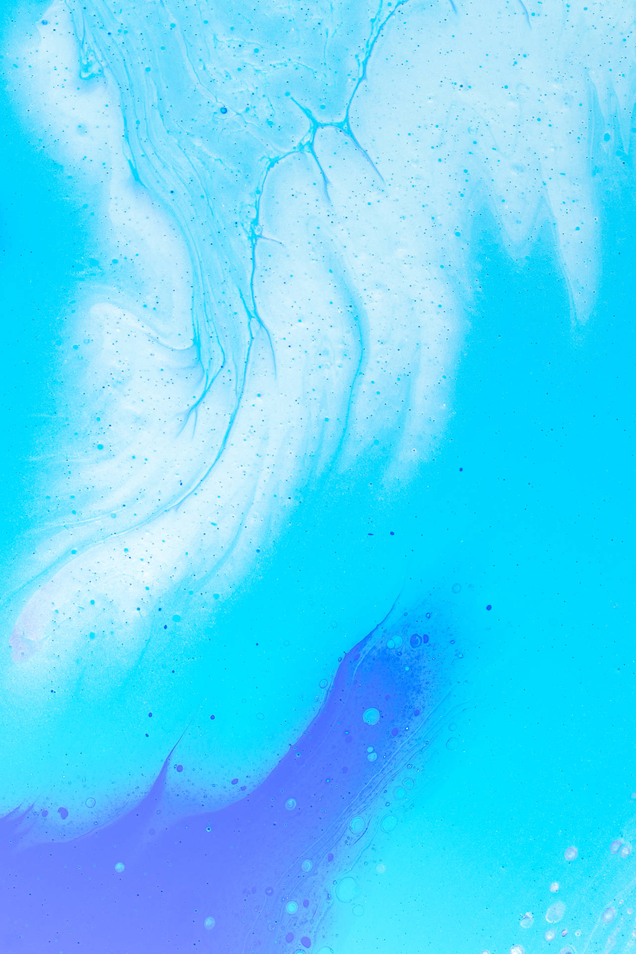 Blue Abstract Ocean Design Art Wallpaper