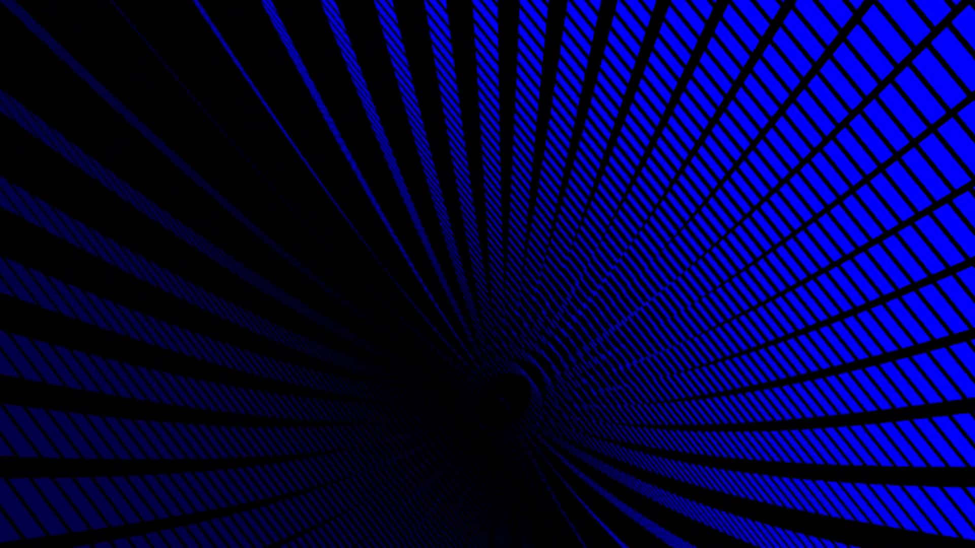 Blue Abstract Tunnel Perspective Wallpaper