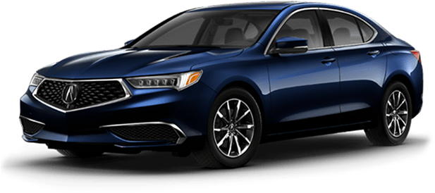 Blue Acura T L X Side View PNG