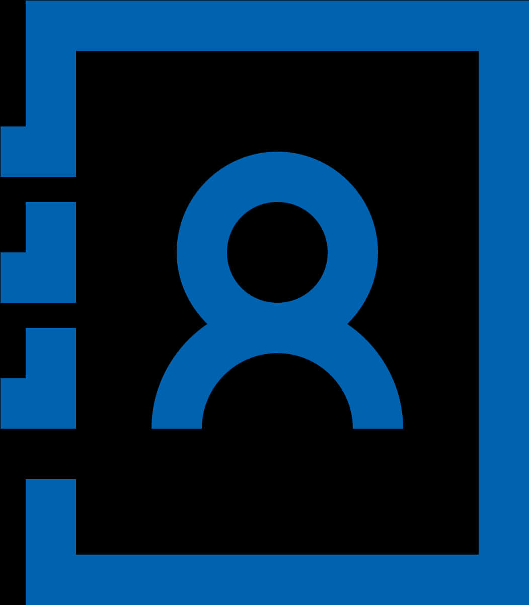 Blue Address Book Icon PNG