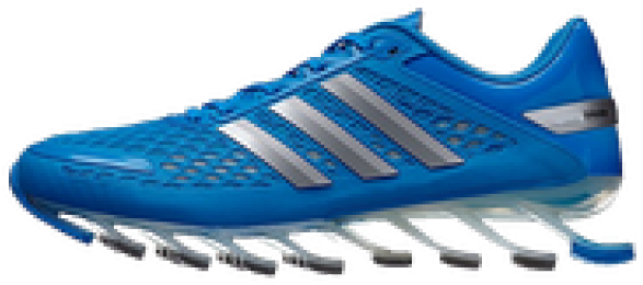 Blue Adidas Springblade Sneaker PNG