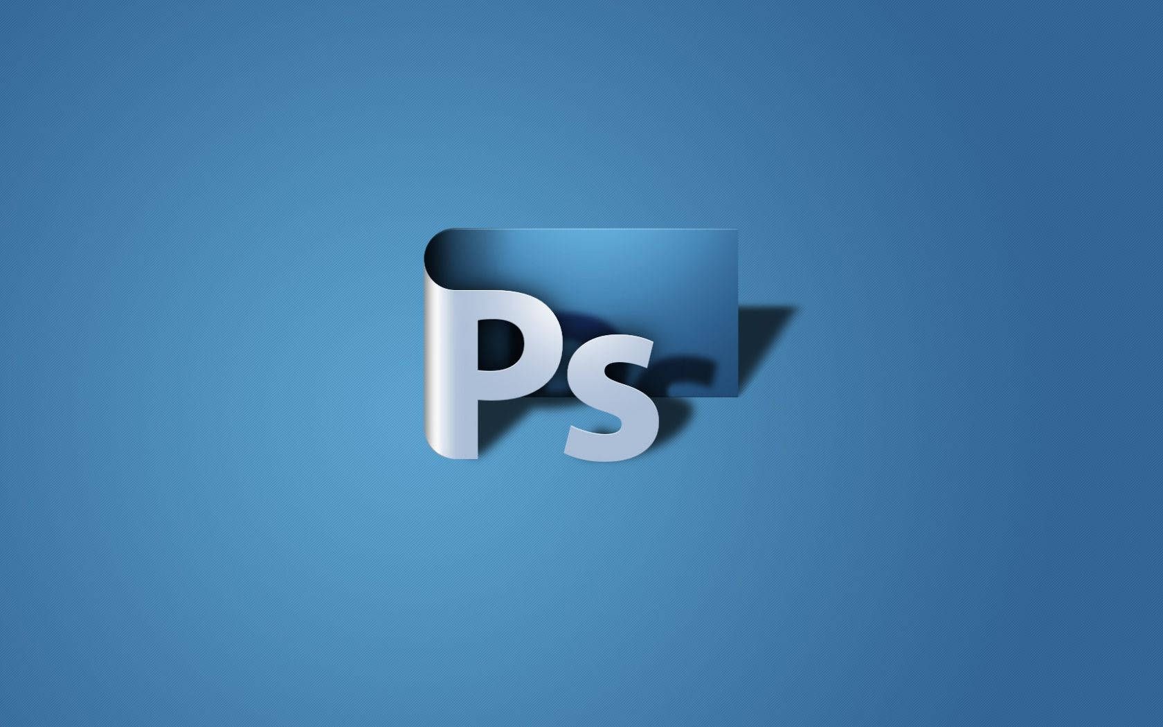 Blue Adobe Photoshop Icon Wallpaper