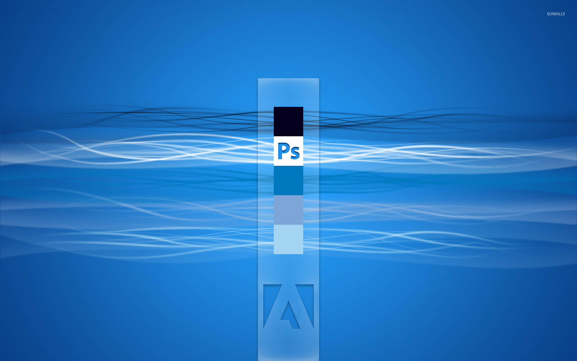 Blue Adobe Photoshop Logo Wallpaper