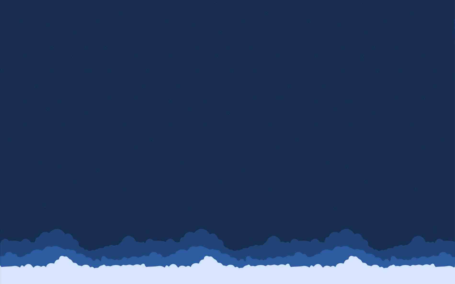 Magischesblau-ästhetisches Desktop-hintergrundbild Wallpaper