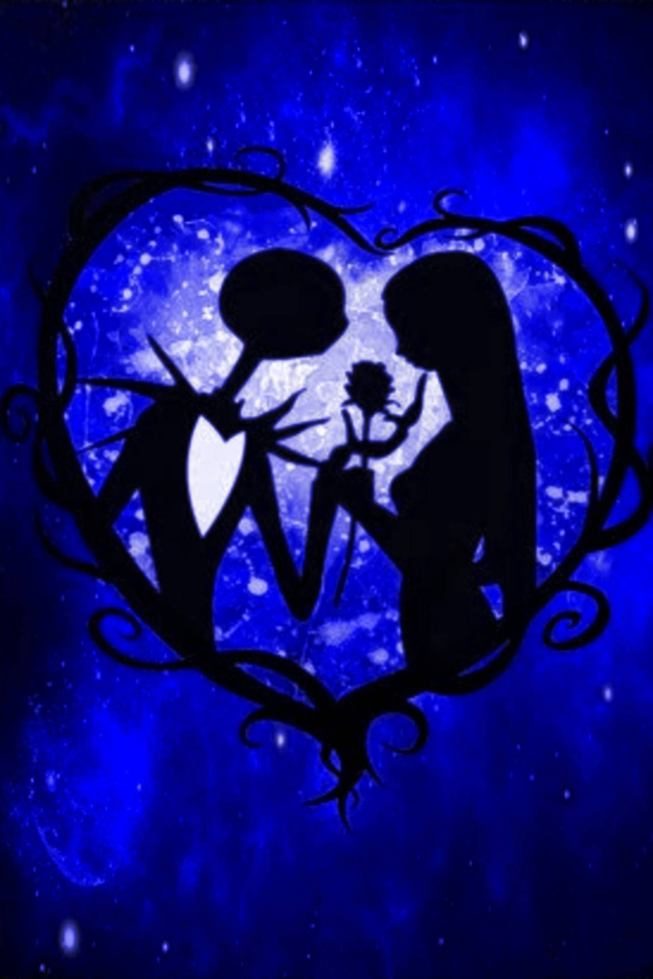 Blue Aesthetic Jack And Sally Wallpaper