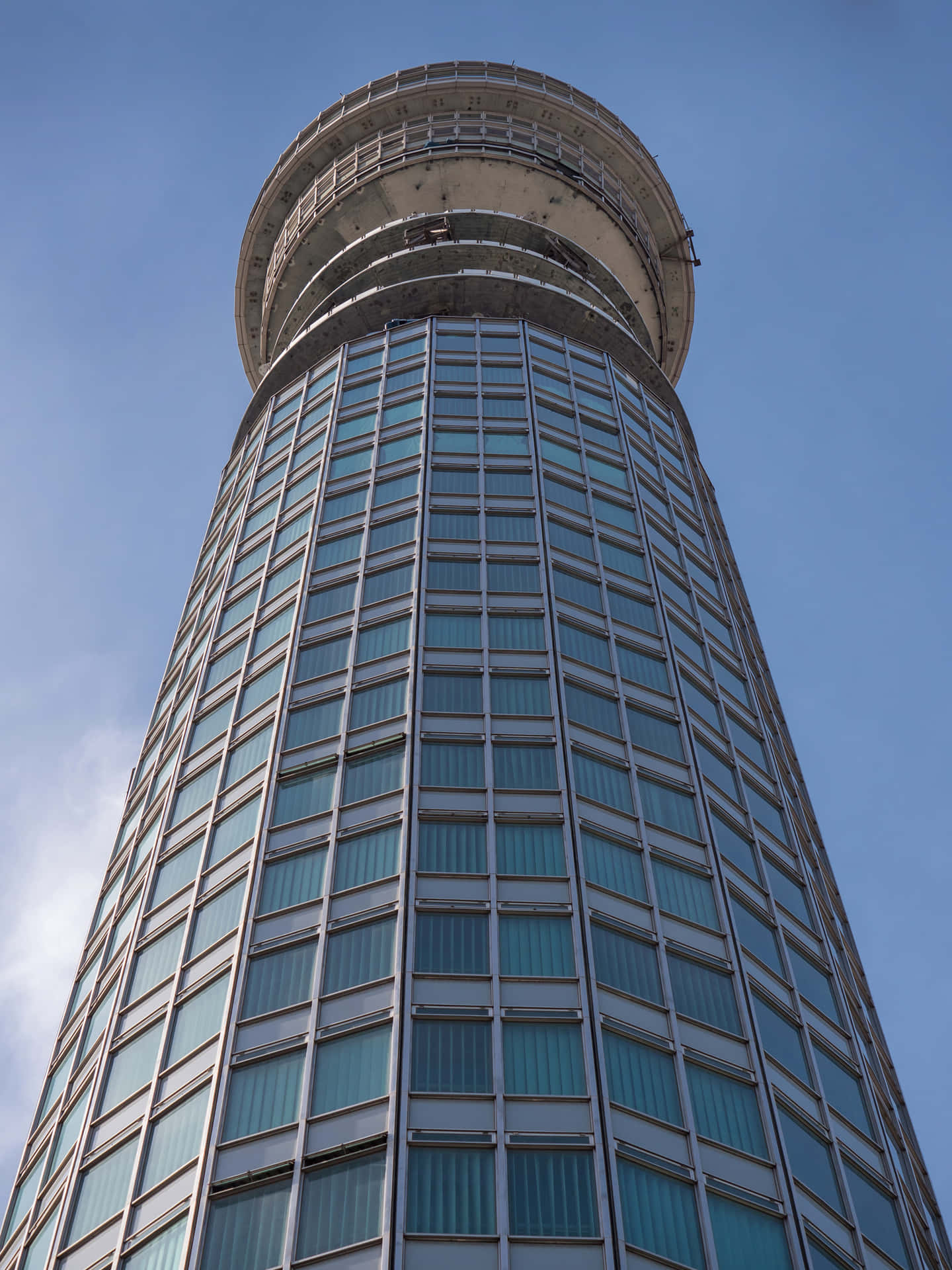 Blå æstetisk peak af BT Tower Wallpaper