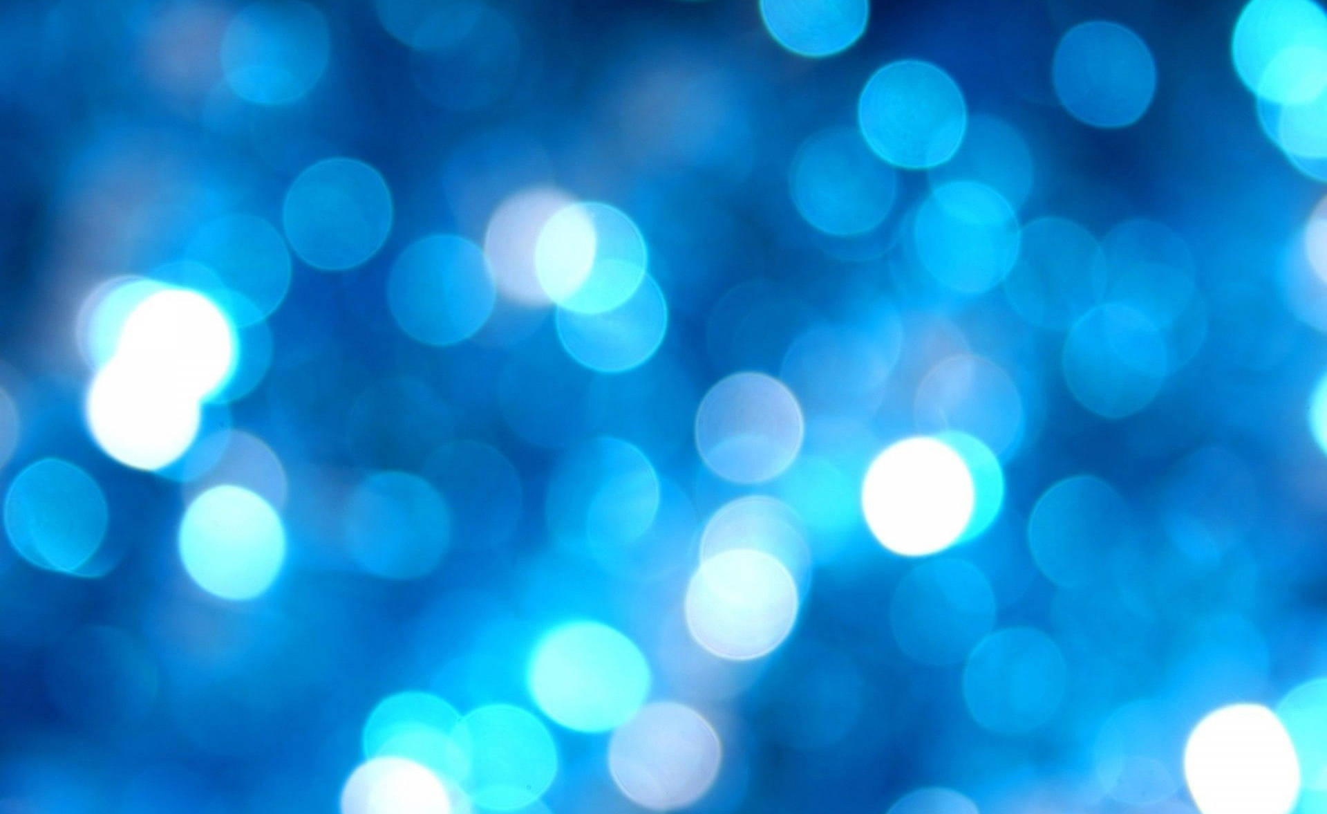 Blue Christmas Lights Background Wallpaper