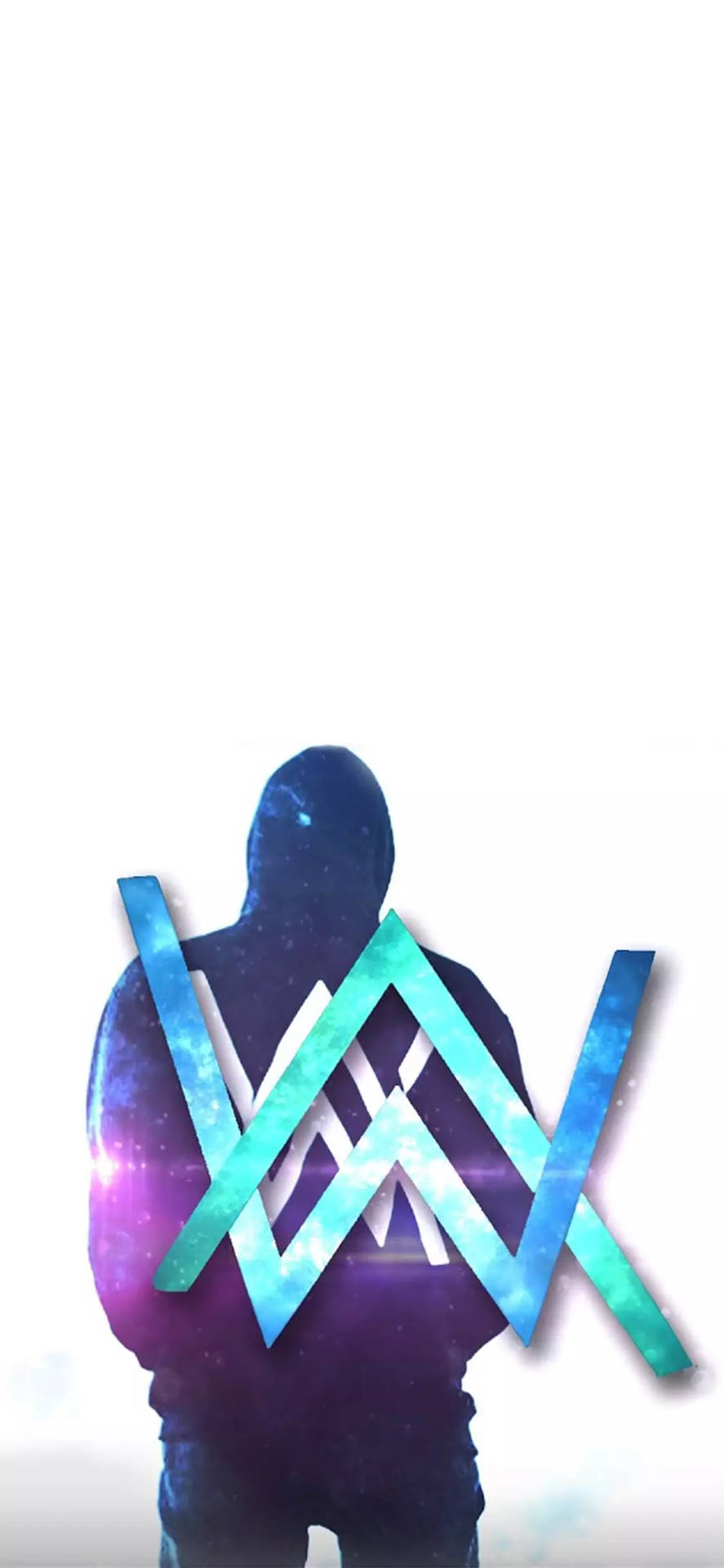 Blue Alan Walker Logo Wallpaper