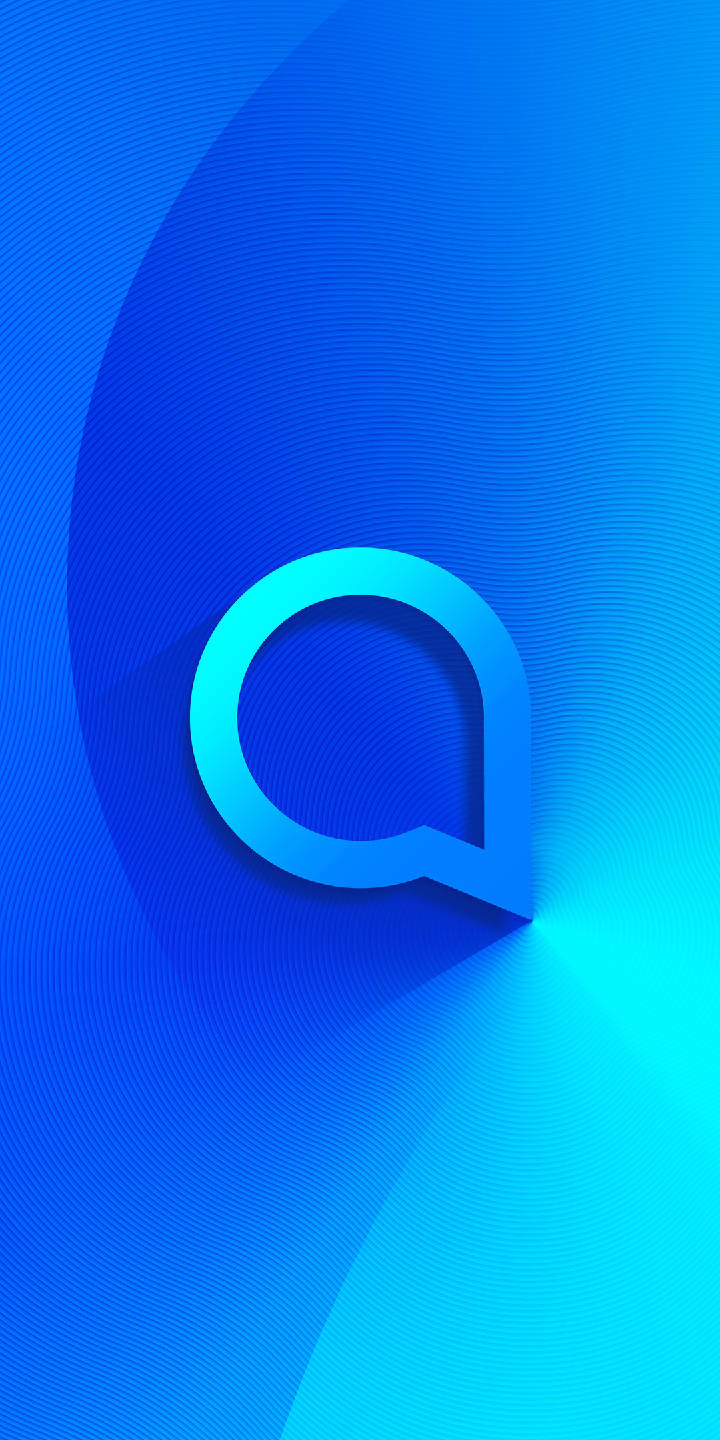 Blue Alcatel Logo  Wallpaper