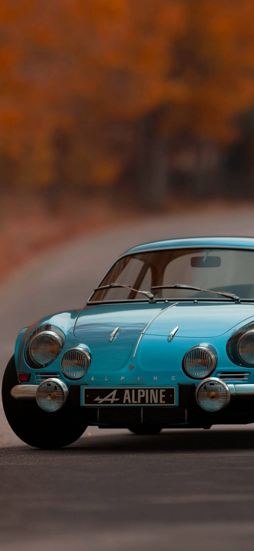 Download Blue Alpine A110 Iphone Car Wallpaper 