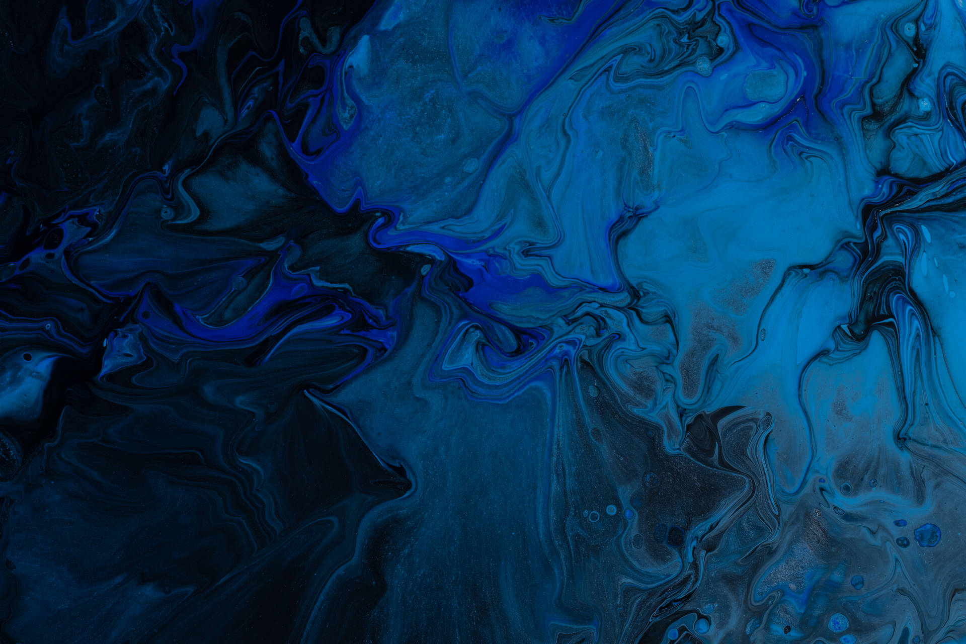 Blue And Black Abstract Paint