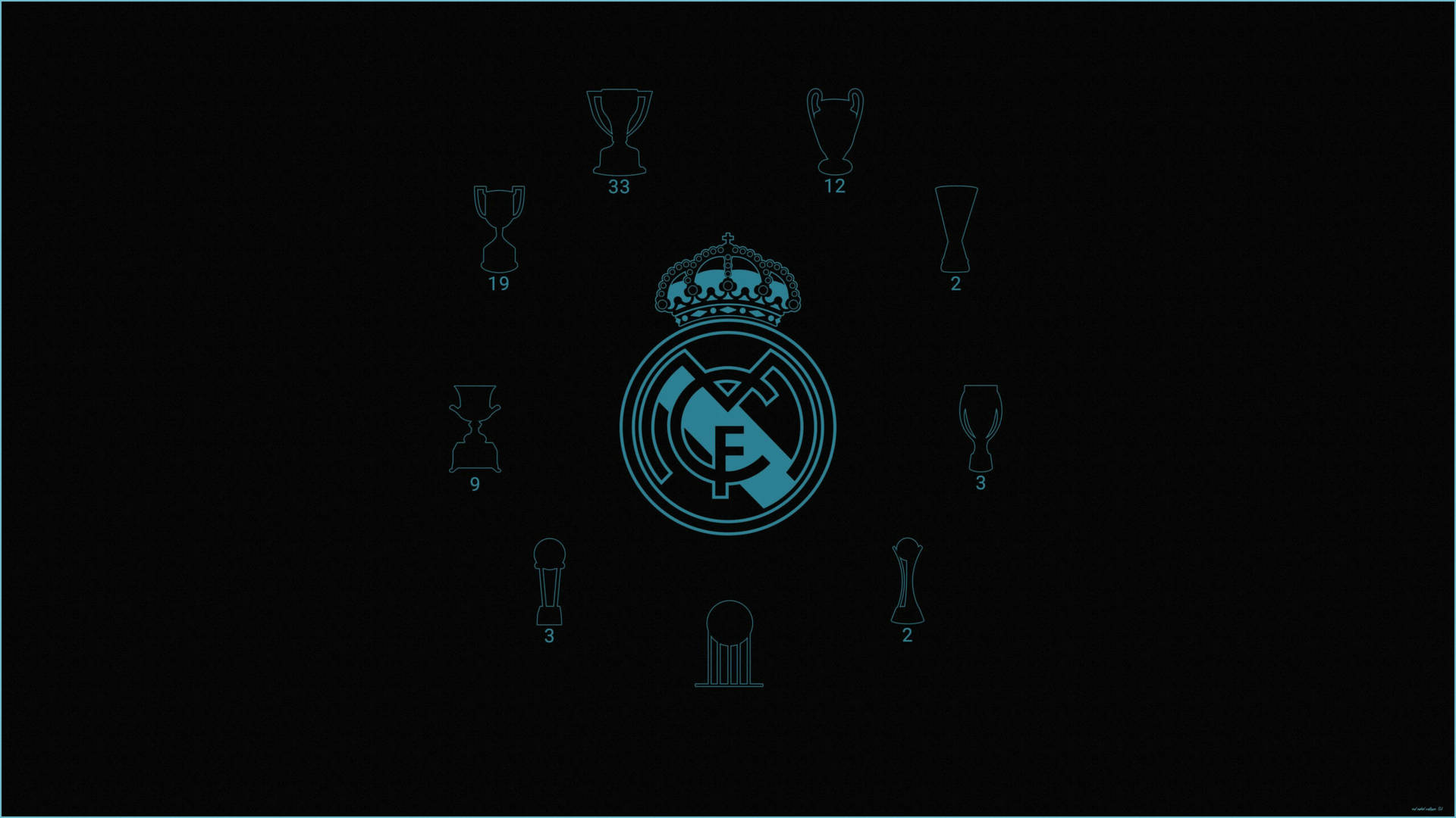 Blu E Nero Real Madrid 4k Sfondo