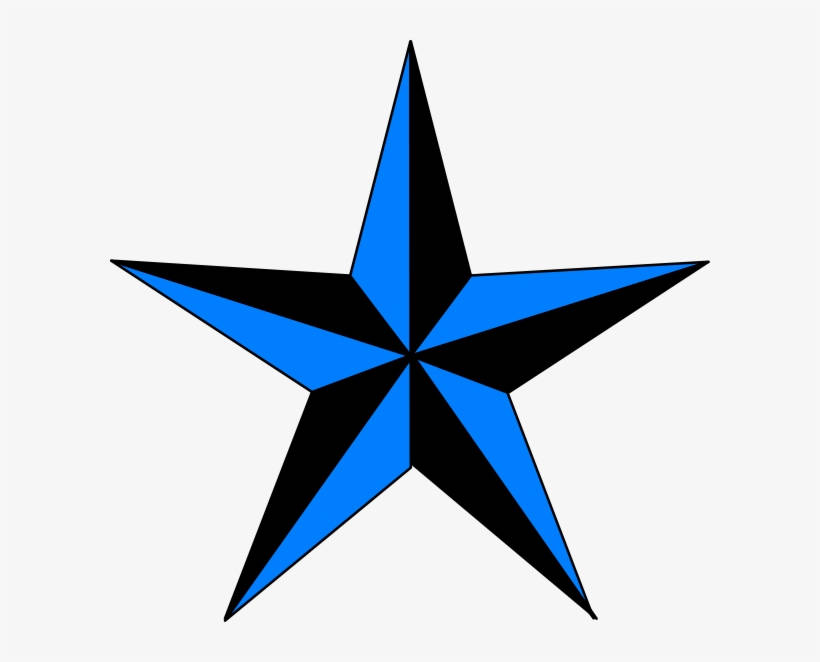 Blue And Black Star Wallpaper