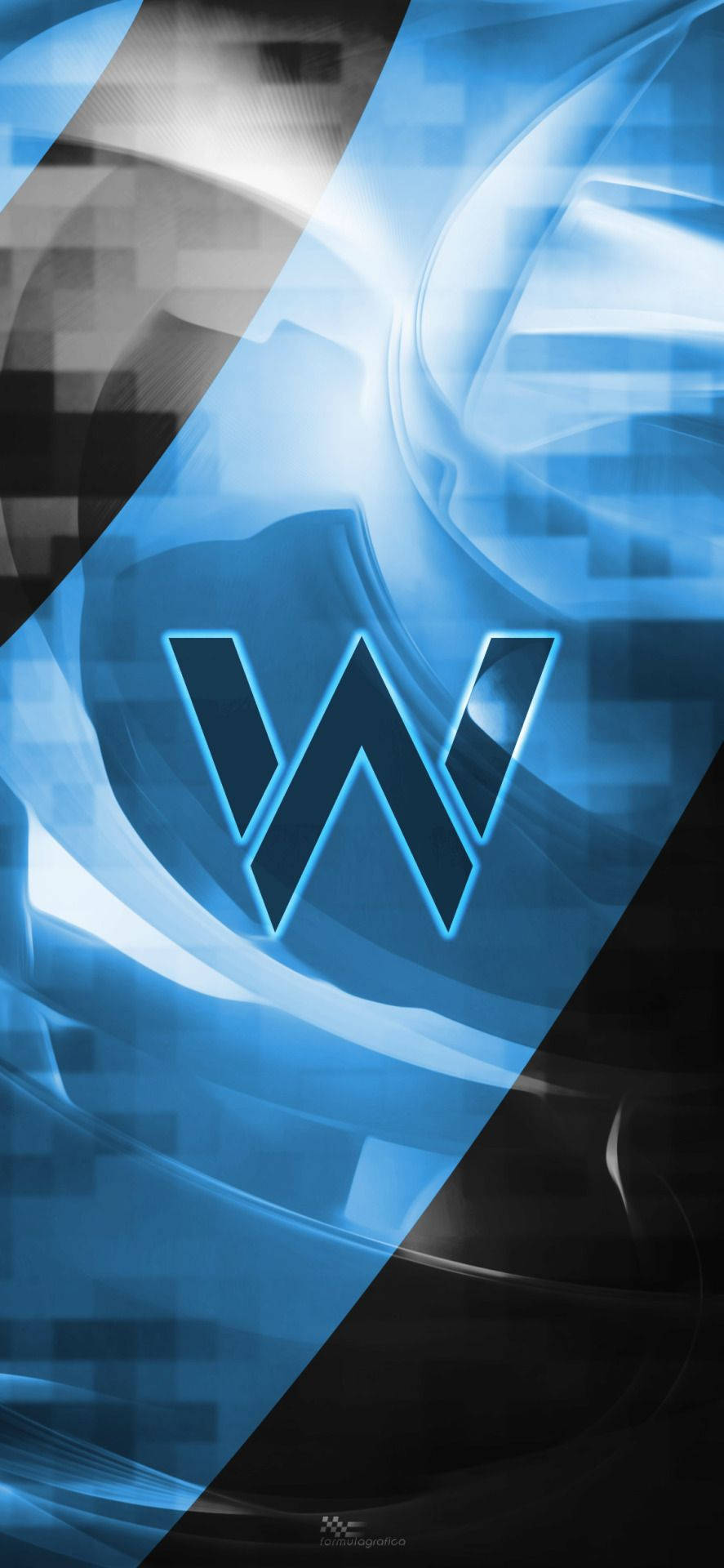 Blue And Black Williams Logo Wallpaper