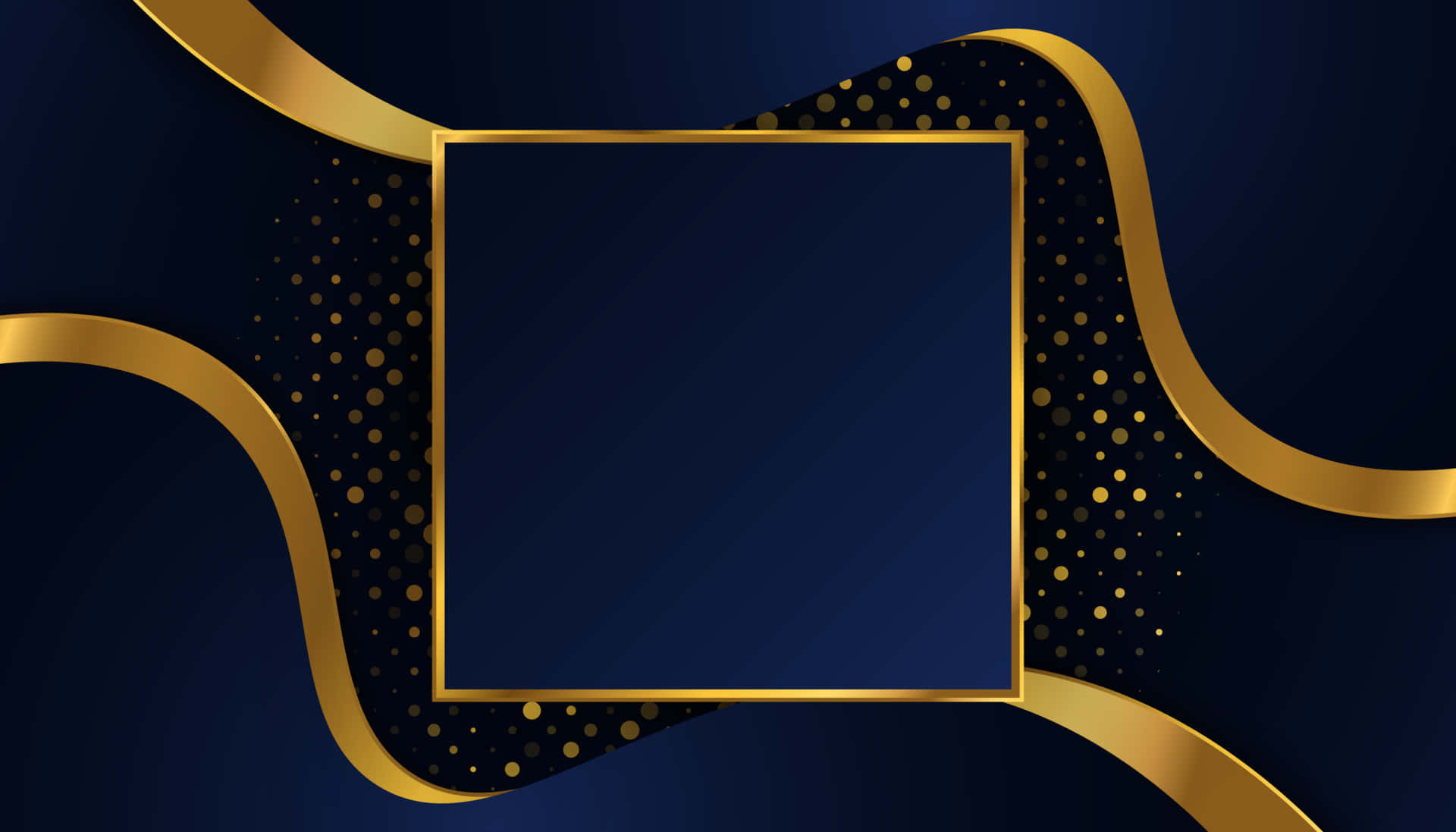 Vibrant Blue and Gold Patterned Background