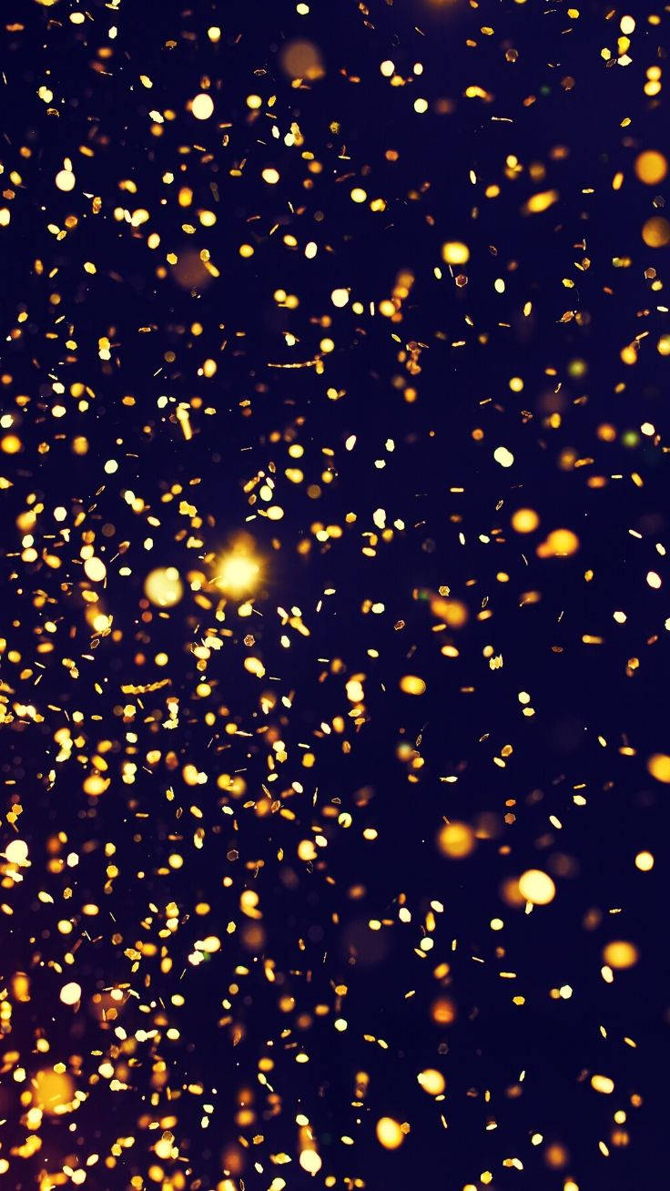 Download Blue And Gold Glitter Sparkle Iphone Wallpaper 