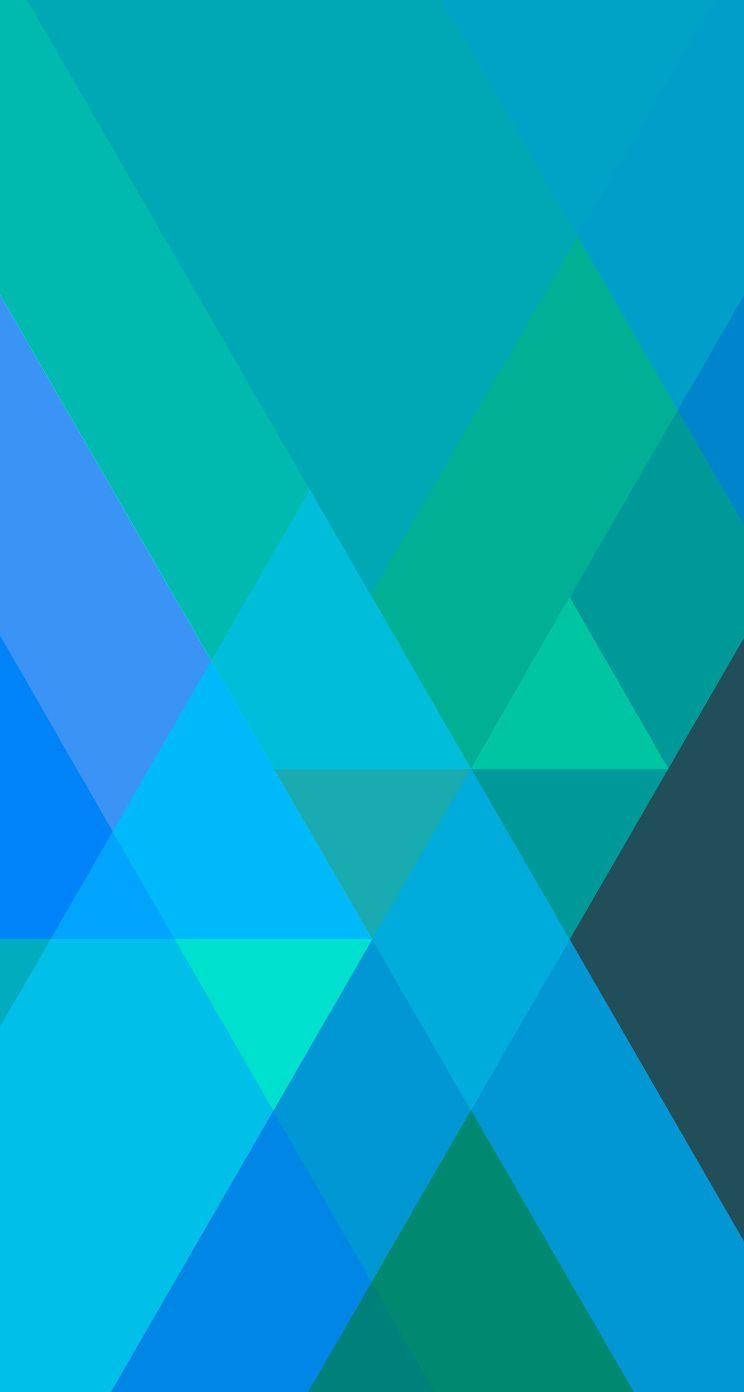 Blue And Green Geometric Lines Ios 7 Picture