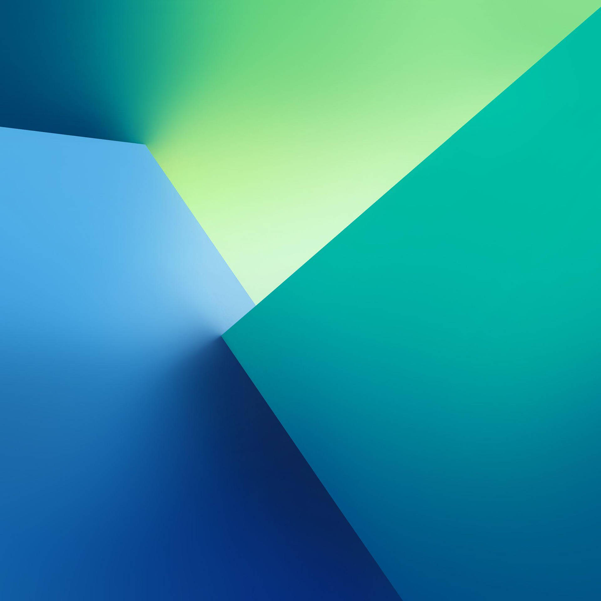 Blue And Green Squares Galaxy Tablet Wallpaper
