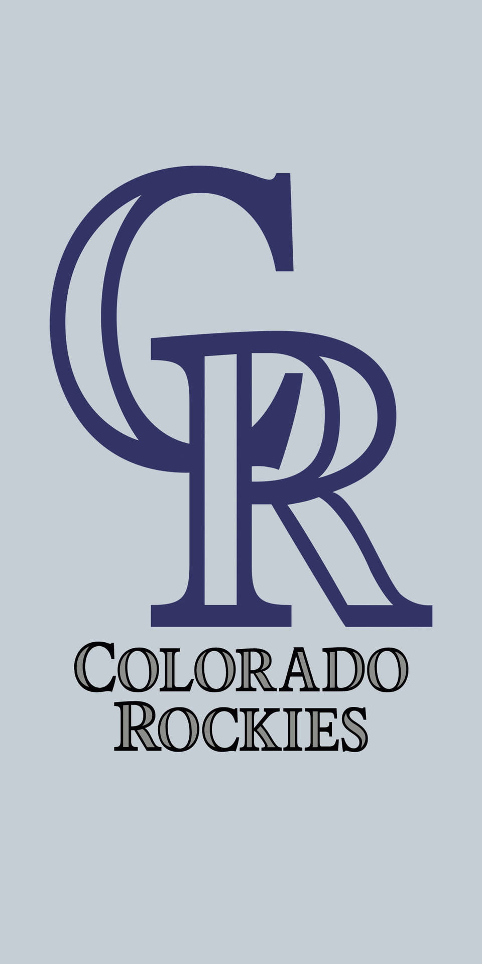 Blue And Grey Colorado Rockies Wallpaper