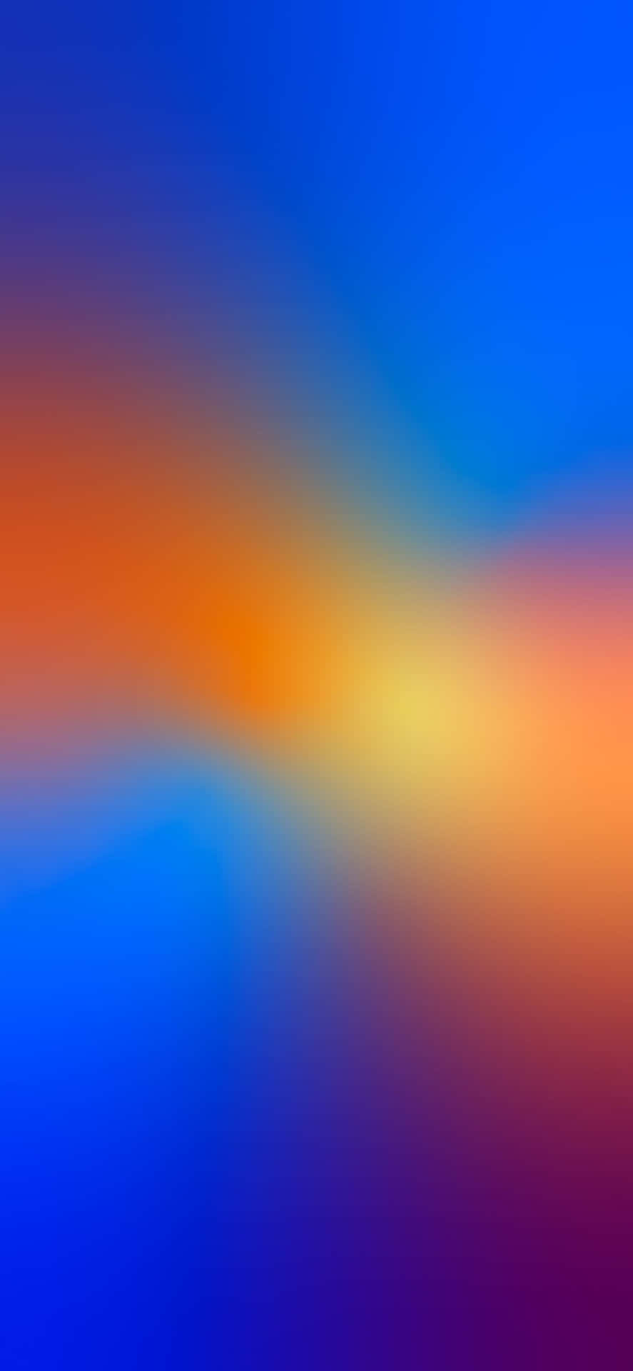 A Mirrored Blue and Orange Background
