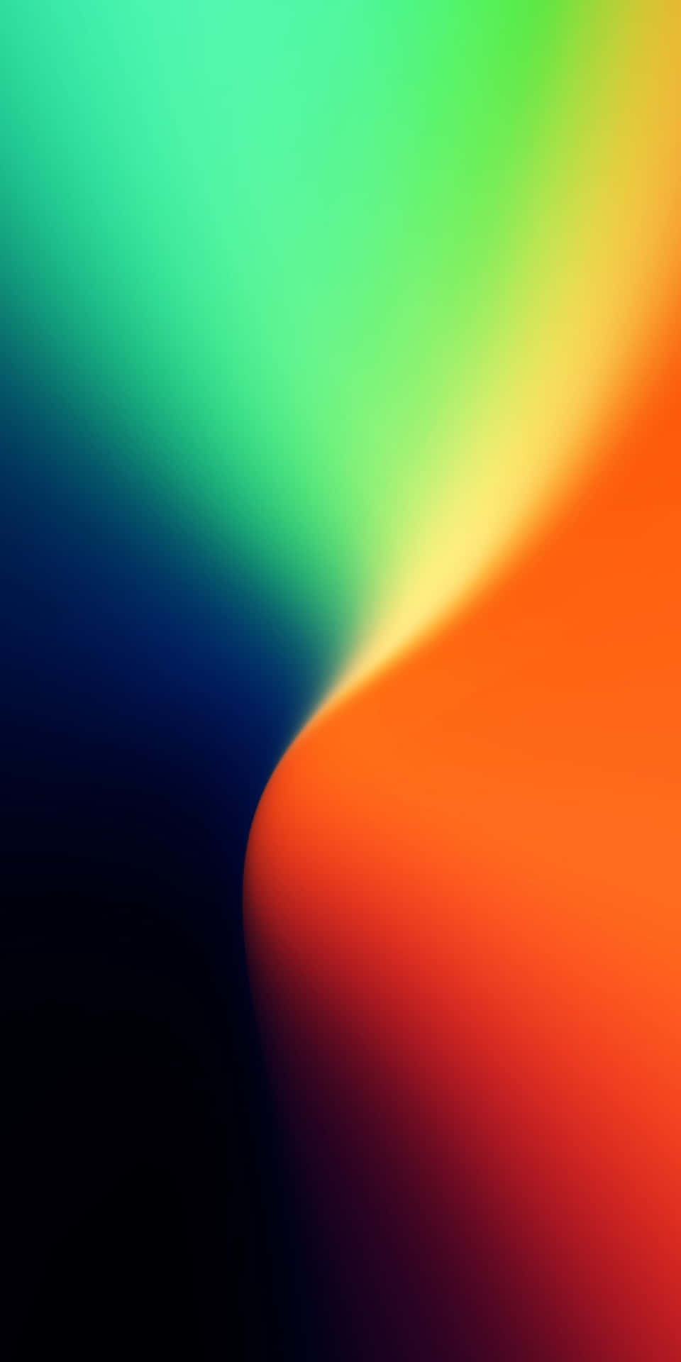 Orange and Blue Abstract Art
